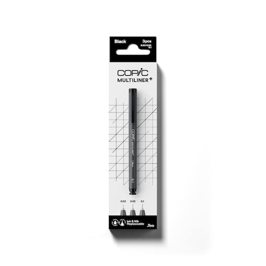 Copic® Multiliner+ Black Pen Set